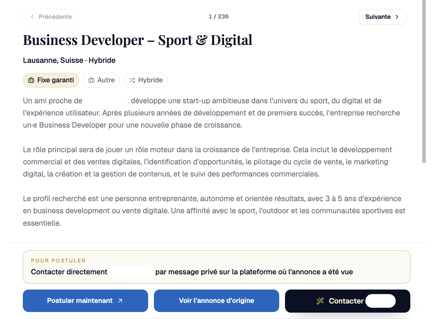 Exemple de fiche opportunité PBE : mission qualifiée, profil recherché et démarche pour postuler